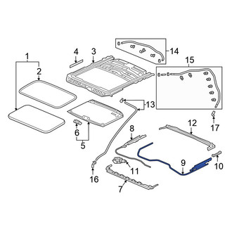 Honda OE - Left Sunroof Cable