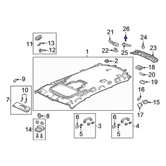 Honda OE - Roof Opening Trim Screw