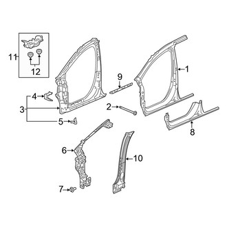 Honda OE - Pillars, Rocker & Floor - Aperture Panel