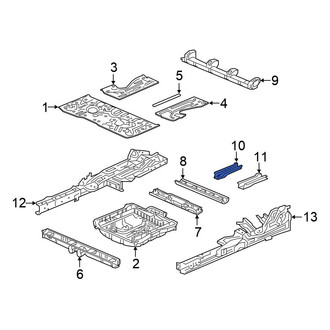 Honda OE - Right Floor Pan Crossmember Bracket