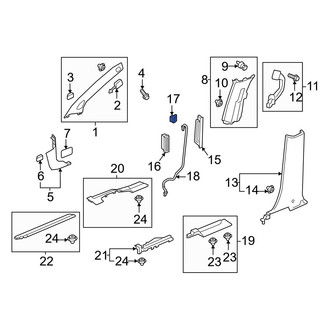 Honda OE - Left Power Sliding Door Switch