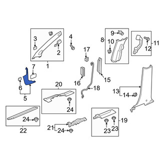 Honda OE - Right Kick Panel Trim