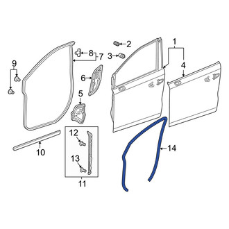 Honda OE - Front Inner Door Seal