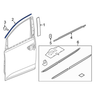 Honda OE - Front Left Door Reveal Molding