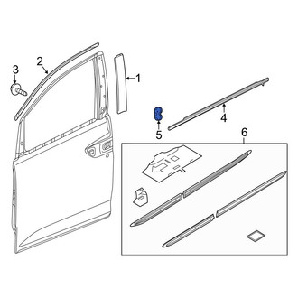 Honda OE - Door Belt Molding Clip
