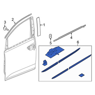 Honda OE - Front Left Door Molding
