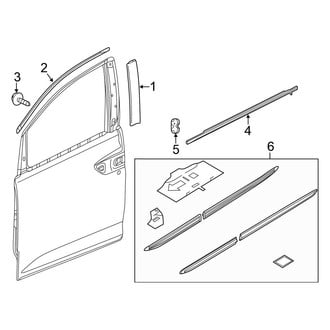 Honda OE - Front Door - Exterior Trim