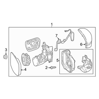 Honda OE - Front Door - Outside Mirrors (W/O Signal Lamp)