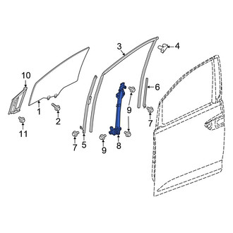 Honda OE - Front Left Window Regulator