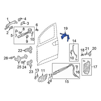 Honda OE - Front Left Door Lock Cylinder