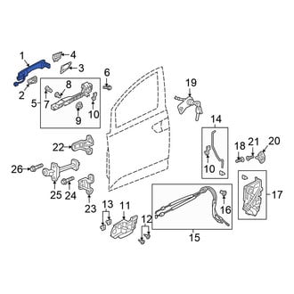 Honda OE - Front Left Outer Exterior Door Handle