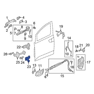 Honda OE - Front Right Lower Door Hinge