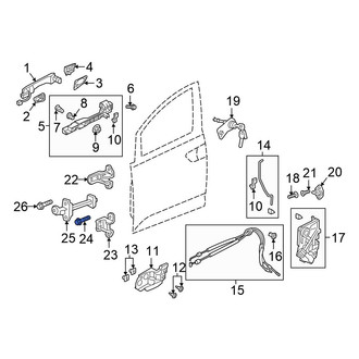 Honda OE - Front Lower Outer Door Hinge Bolt