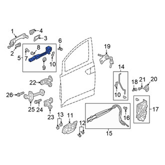 Honda OE - Front Left Exterior Door Handle Base
