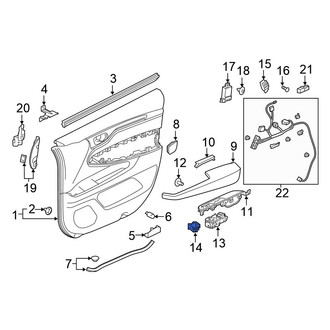 Honda OE - Front Door Mirror Switch