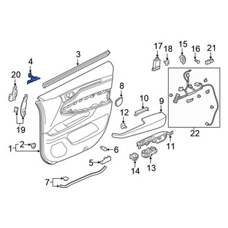 Honda OE - Door Interior Trim Panel Bracket