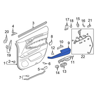Honda OE - Front Left Door Armrest