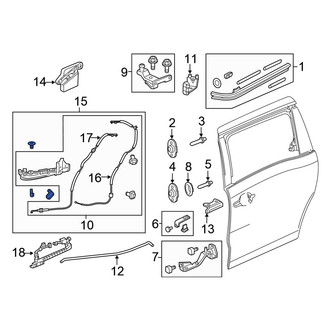 Honda OE - Right Sliding Door Roller