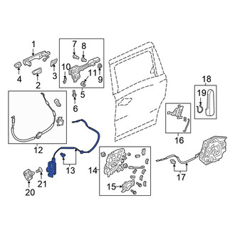 Honda OE - Right Sliding Door Latch