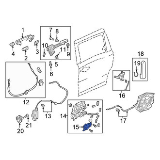 Honda OE - Left Sliding Door Lock Actuator