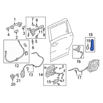 Honda OE - Inner Sliding Door Handle
