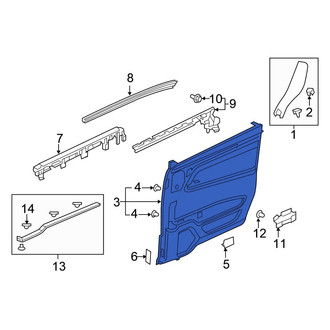 Honda OE - Right Outer Sliding Door Trim Panel