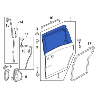 Honda OE - Left Door Shell