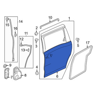 Honda OE - Right Outer Sliding Door Trim Panel