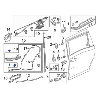 Honda OE - Right Sliding Door Roller