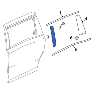 Honda OE - Rear Left Forward Door Applique