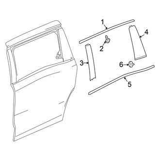 Honda OE - Side Loading Door - Exterior Trim (With Power Sliding)