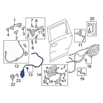 Honda OE - Right Sliding Door Latch