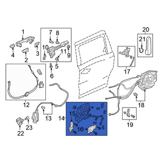 Honda OE - Left Sliding Door Lock Actuator