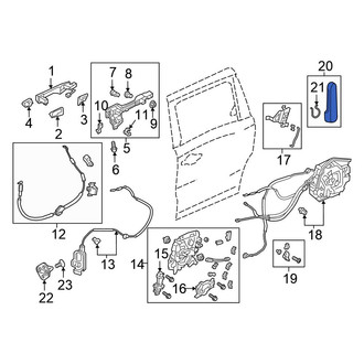 Honda OE - Inner Sliding Door Handle