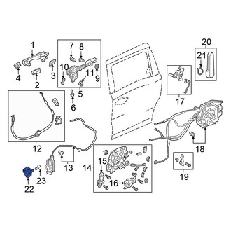 Honda OE - Rear Sliding Door Striker