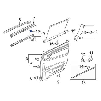 Honda OE - Door Belt Molding Clip