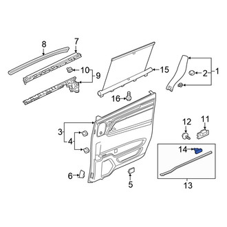 Honda OE - Rear Door Seal Clip