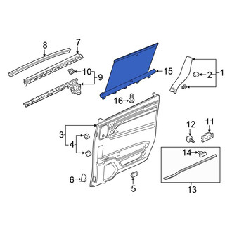 Honda OE - Right Door Glass Sunshade