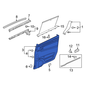 Honda OE - Left Inner Sliding Door Trim Panel