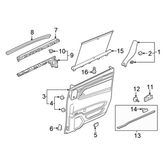 Honda OE - Side Loading Door - Interior Trim (With Power Sliding)
