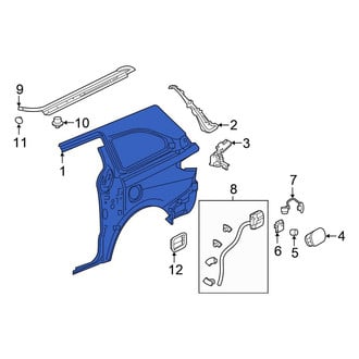 Honda OE - Rear Right Outer Quarter Panel