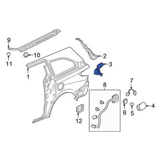 Honda OE - Rear Left Tail Light Pocket