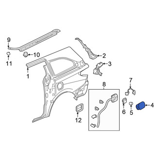 Honda OE - Rear Fuel Filler Door