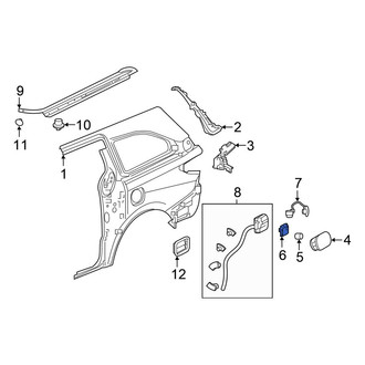 Honda OE - Rear Fuel Door Latch
