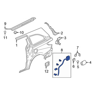 Honda OE - Rear Fuel Filler Housing