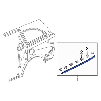 Honda OE - Rear Left Quarter Panel Molding