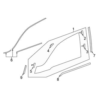 Honda OE - Side Panel - Glass