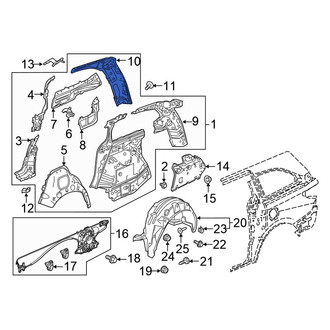 Honda OE - Right Body D-Pillar Reinforcement