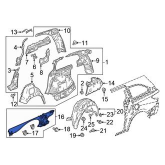 Honda OE - Left Power Sliding Door Motor