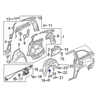 Honda OE - Bumper Cover Screw